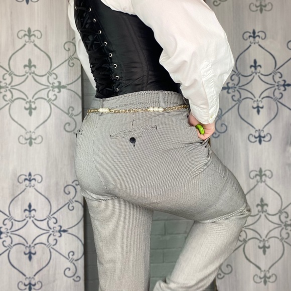 Retro Houndstooth “Sloane” Pants by Liz Claiborne Size 10 - Picture 4 of 11